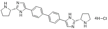1H-咪唑, 5,5'-[1,1'-聯苯]-4,4'-雙[2-(2S)-2-吡咯烷鹽酸鹽